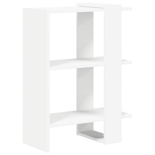Weißes Bücherregal, 52 cm, Holzwerkstoff