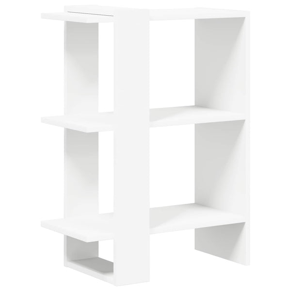 Weißes Bücherregal, 52 cm, Holzwerkstoff