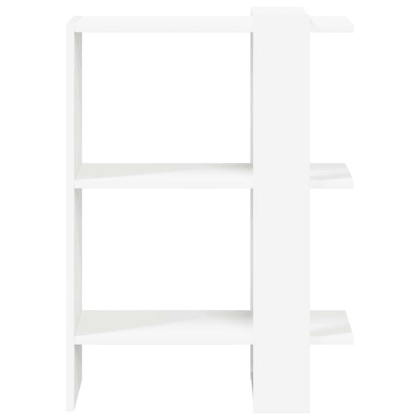 Weißes Bücherregal, 52 cm, Holzwerkstoff