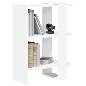 Weißes Bücherregal, 52 cm, Holzwerkstoff