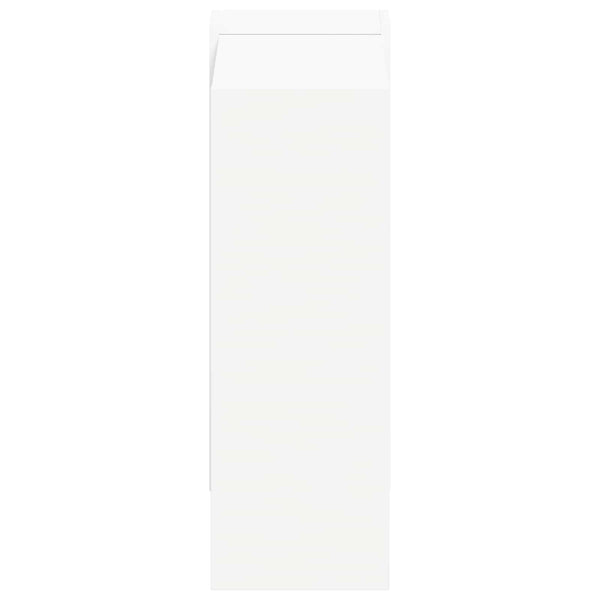 Weißes Bücherregal, 52 cm, Holzwerkstoff