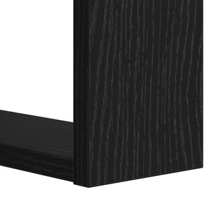 vidaXL Bibliothèque noir aspect chêne 52 x 25 x 71,5 cm
