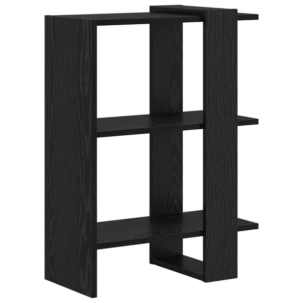 vidaXL Bibliothèque noir aspect chêne 52 x 25 x 71,5 cm
