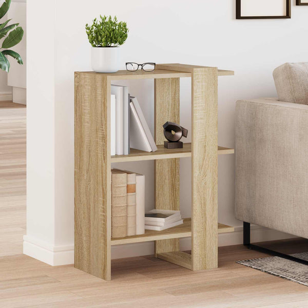 vidaXL Bibliothèque chêne Sonoma 52 x 25 x 71,5 cm, bois d'ingénierie