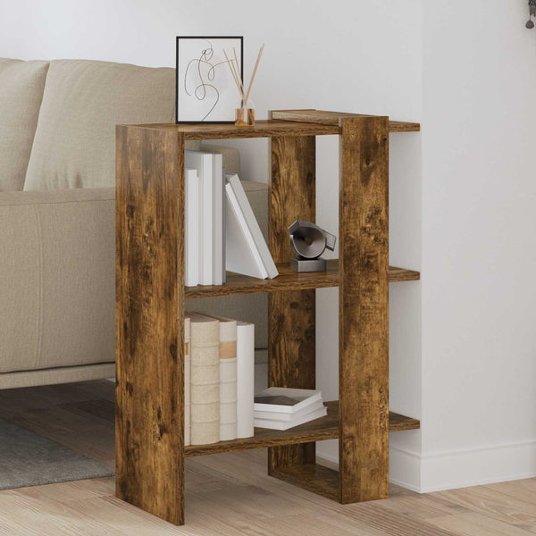vidaXL Bibliothèque Chêne fumé 52 x 25 x 71,5 cm Bois d'ingénierie