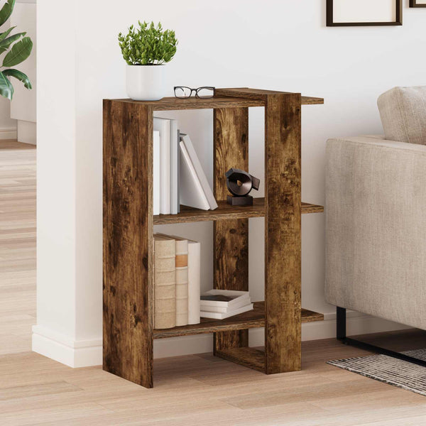 vidaXL Bibliothèque Chêne fumé 52 x 25 x 71,5 cm Bois d'ingénierie