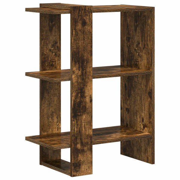 vidaXL Bibliothèque Chêne fumé 52 x 25 x 71,5 cm Bois d'ingénierie