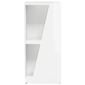 vidaXL Étagère d'appoint blanc brillant 33 x 32 x 70,5 cm bois d'ingénierie