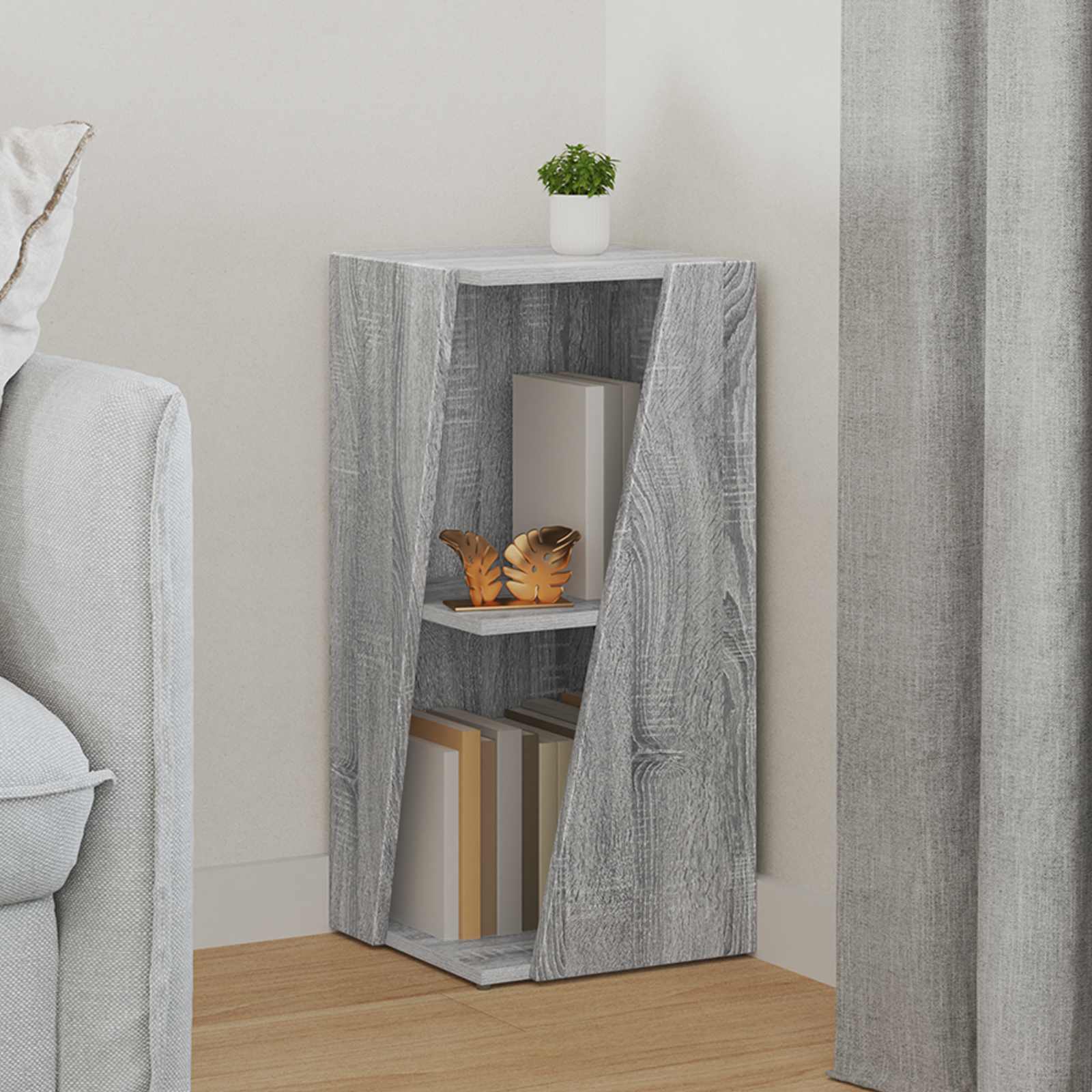 Seitenregal Sonoma Grau 70,5 cm