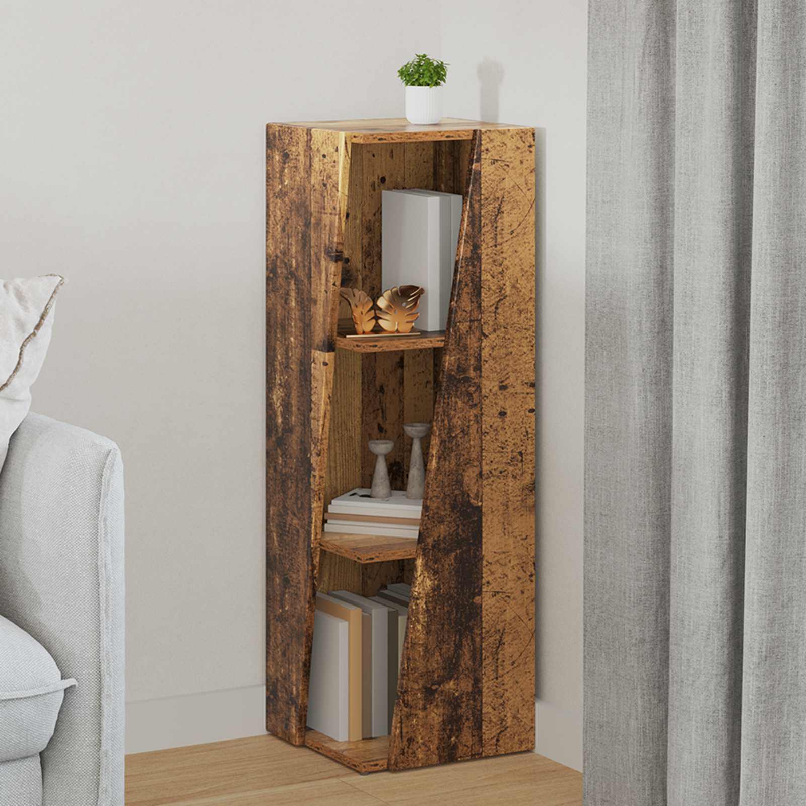 Seitenregal Altholz 100,5 cm