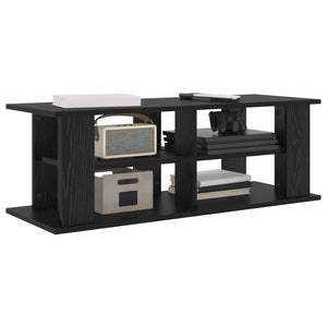 TV-Ständer Schwarz Eichenoptik 96 cm