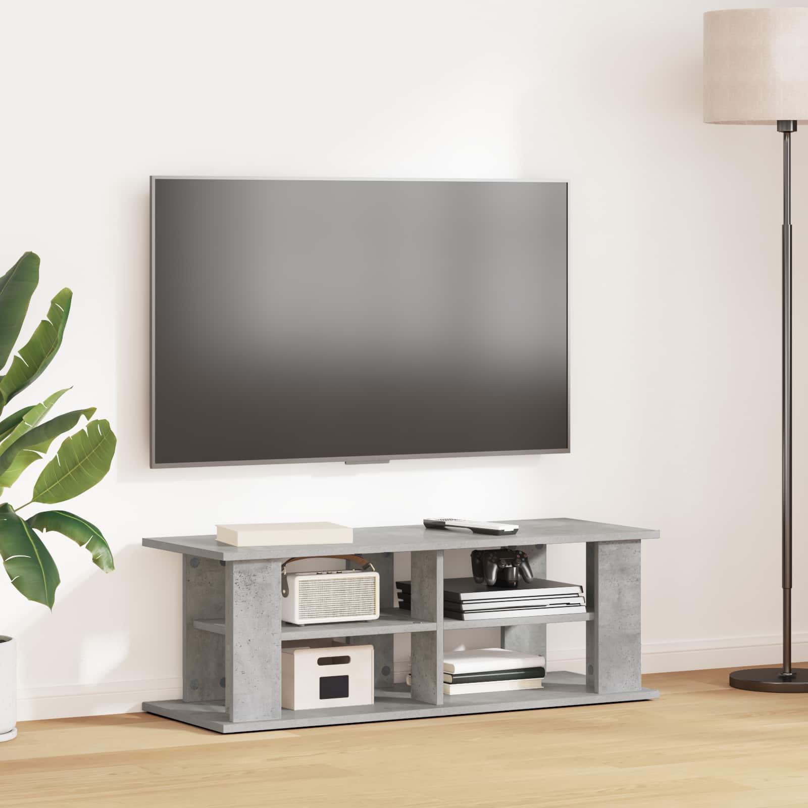 TV-Ständer Beton Grau 96 cm