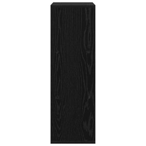 Schwarzes Sideboard Eichenoptik, 84,5 cm