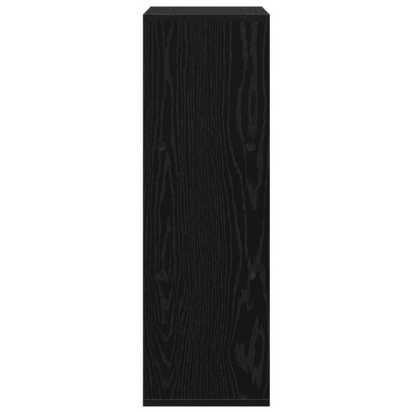 Schwarzes Sideboard Eichenoptik, 84,5 cm