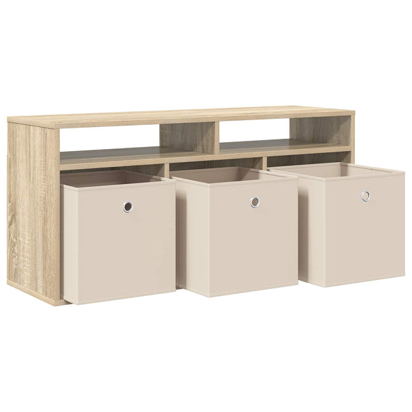 Lowboard Sonoma Eiche mit Schubladen, 102 cm