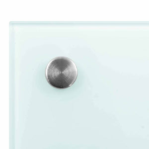 Küchenrückwand Weiß Glas 100x40cm 2er Set
