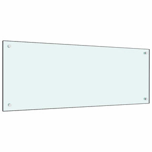 Küchenrückwand Weiß Glas 100x40cm 2er Set
