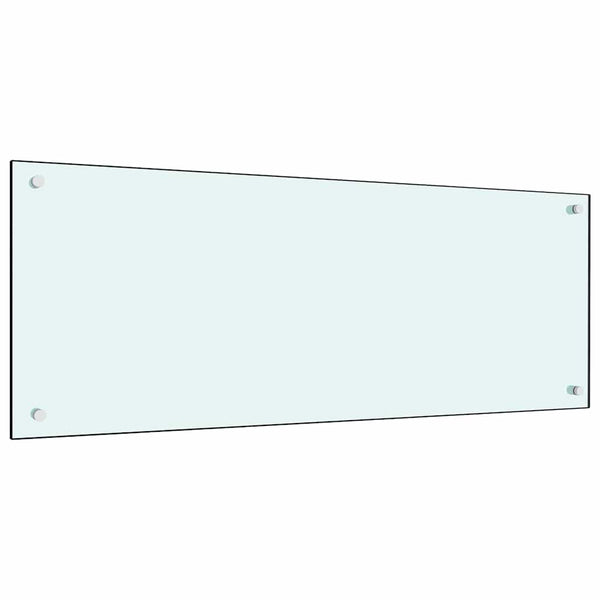 Küchenrückwand Weiß Glas 100x40cm 2er Set