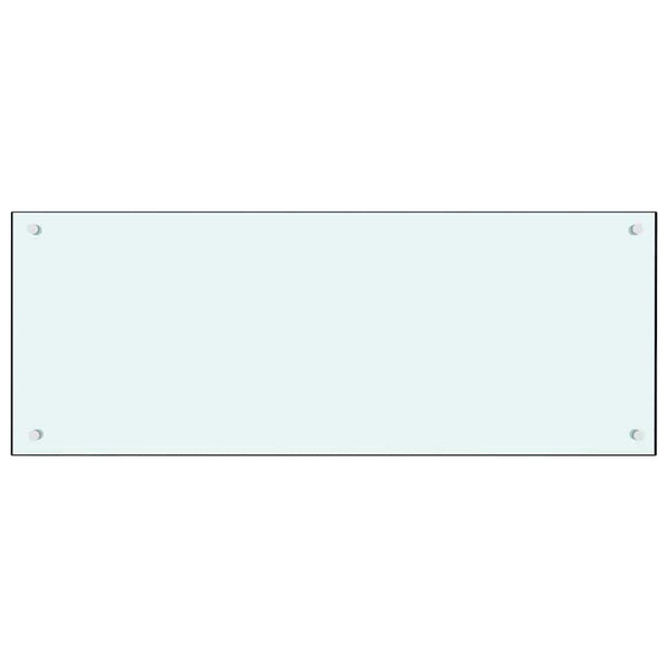 Küchenrückwand Weiß Glas 100x40cm 2er Set