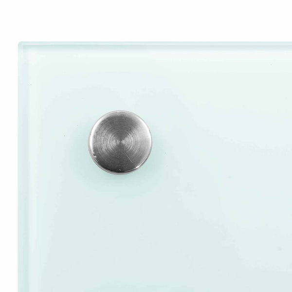 Küchenrückwand Weiß Glas 100x60cm 2er Set