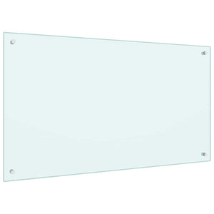 Küchenrückwand Weiß Glas 100x60cm 2er Set