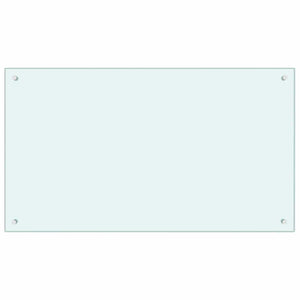 Küchenrückwand Weiß Glas 100x60cm 2er Set