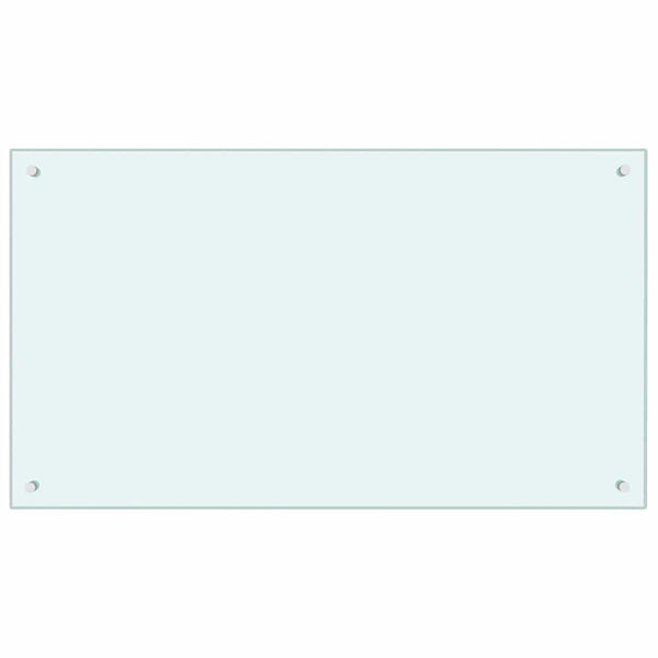 Küchenrückwand Weiß Glas 100x60cm 2er Set
