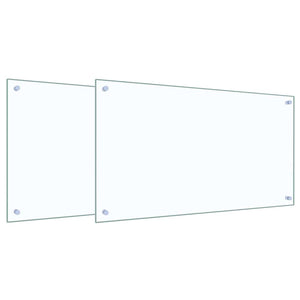 Küchenrückwand 2er Set Transparent 90x50cm