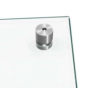 Küchenrückwand 2er Set, Transparentes Glas