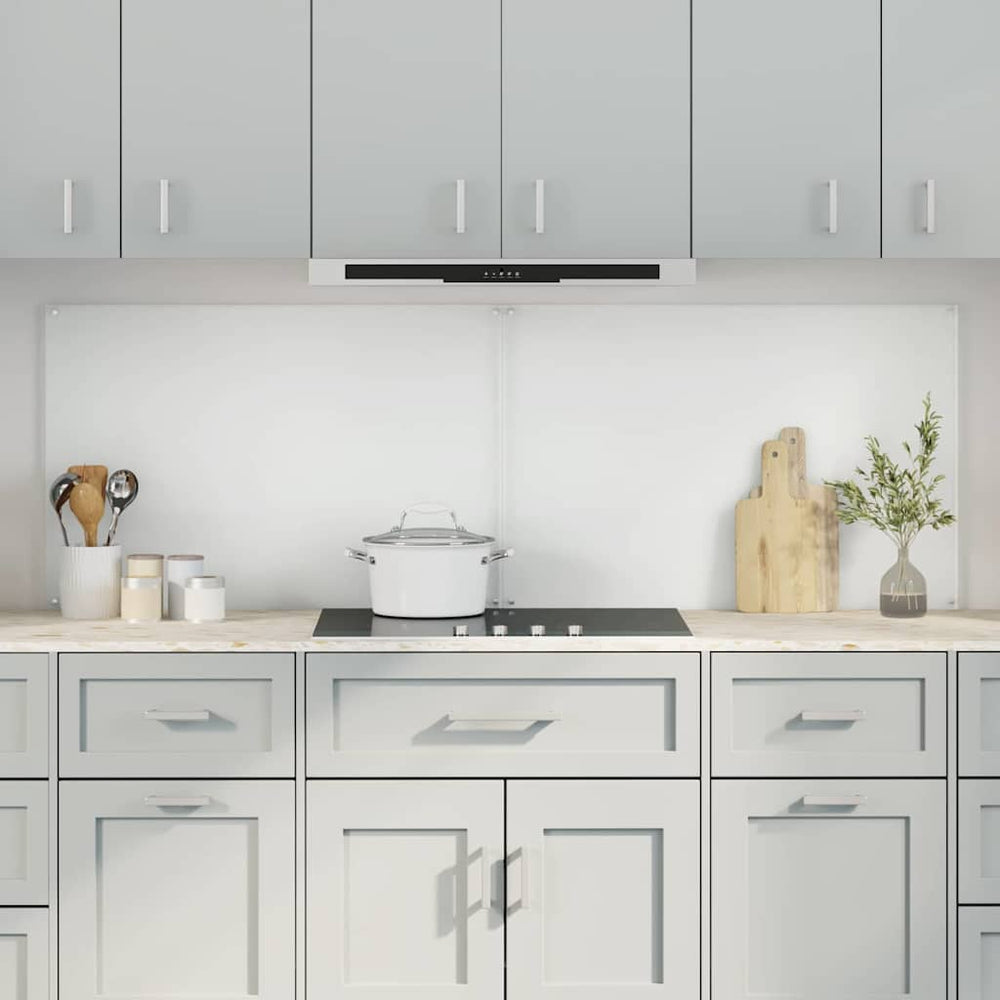 vidaXL Kitchen Splashback 2 pcs Transparent 90 x 60 cm Tempered Glass