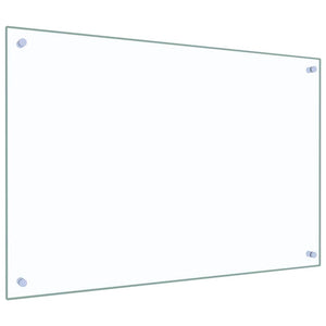 Küchenrückwand 2er Set, Transparentes Glas