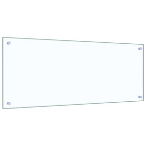 Küchenrückwand 2er Set Transparent Glas 100x40cm