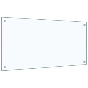 Küchenrückwand 2er Set, Transparentes Glas, 100x50cm