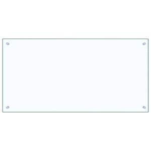 Küchenrückwand 2er Set, Transparentes Glas, 100x50cm