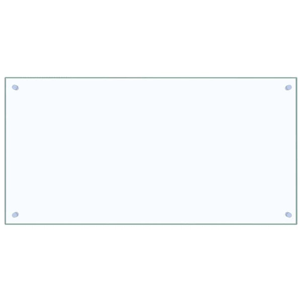 Küchenrückwand 2er Set, Transparentes Glas, 100x50cm