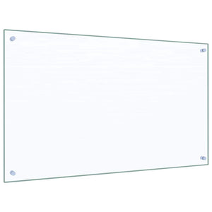 Küchenrückwand 2er Set, Klarglas 100x60 cm