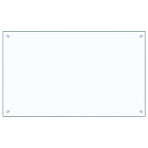 Küchenrückwand 2er Set, Klarglas 100x60 cm