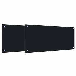 Küchenrückwand Schwarz 90x40cm, 2er Set