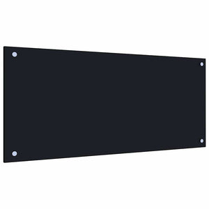 Küchenrückwand Schwarz 90x40cm, 2er Set