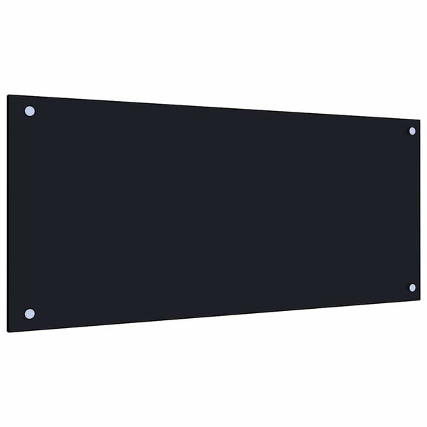 Küchenrückwand Schwarz 90x40cm, 2er Set