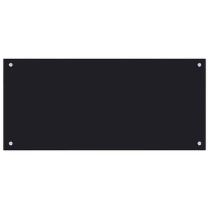 Küchenrückwand Schwarz 90x40cm, 2er Set