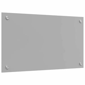 Küchenrückwand 2er Set Hellgrau Glas 70x40cm