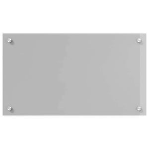 Küchenrückwand 2er Set Hellgrau Glas 70x40cm
