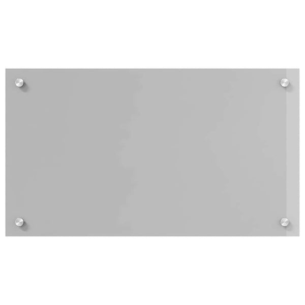 Küchenrückwand 2er Set Hellgrau Glas 70x40cm