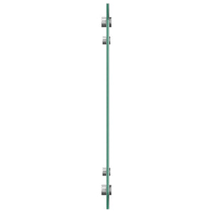Küchenrückwand 2er Set Hellgrau Glas 70x40cm