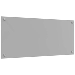 Küchenrückwand 2er Set Hellgrau Glas 90x40 cm
