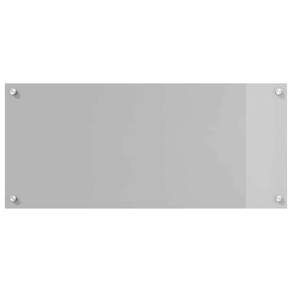 Küchenrückwand 2er Set Hellgrau Glas 90x40 cm