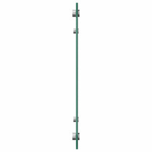 Küchenrückwand 2er Set Hellgrau Glas 90x40 cm