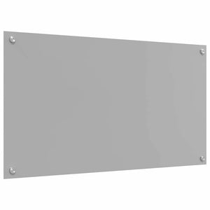 Küchenrückwand 2er Set Hellgrau Glas 90x50cm