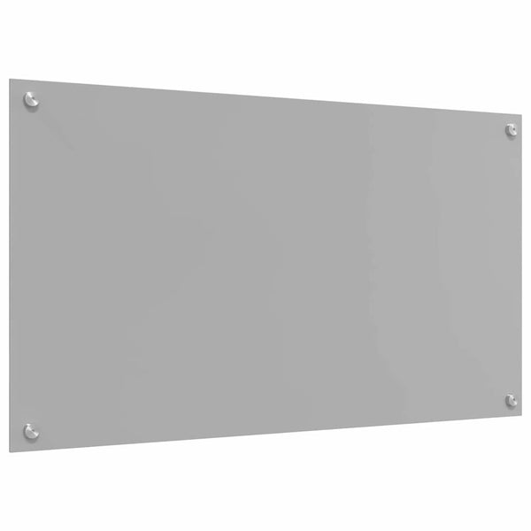 Küchenrückwand 2er Set Hellgrau Glas 90x50cm